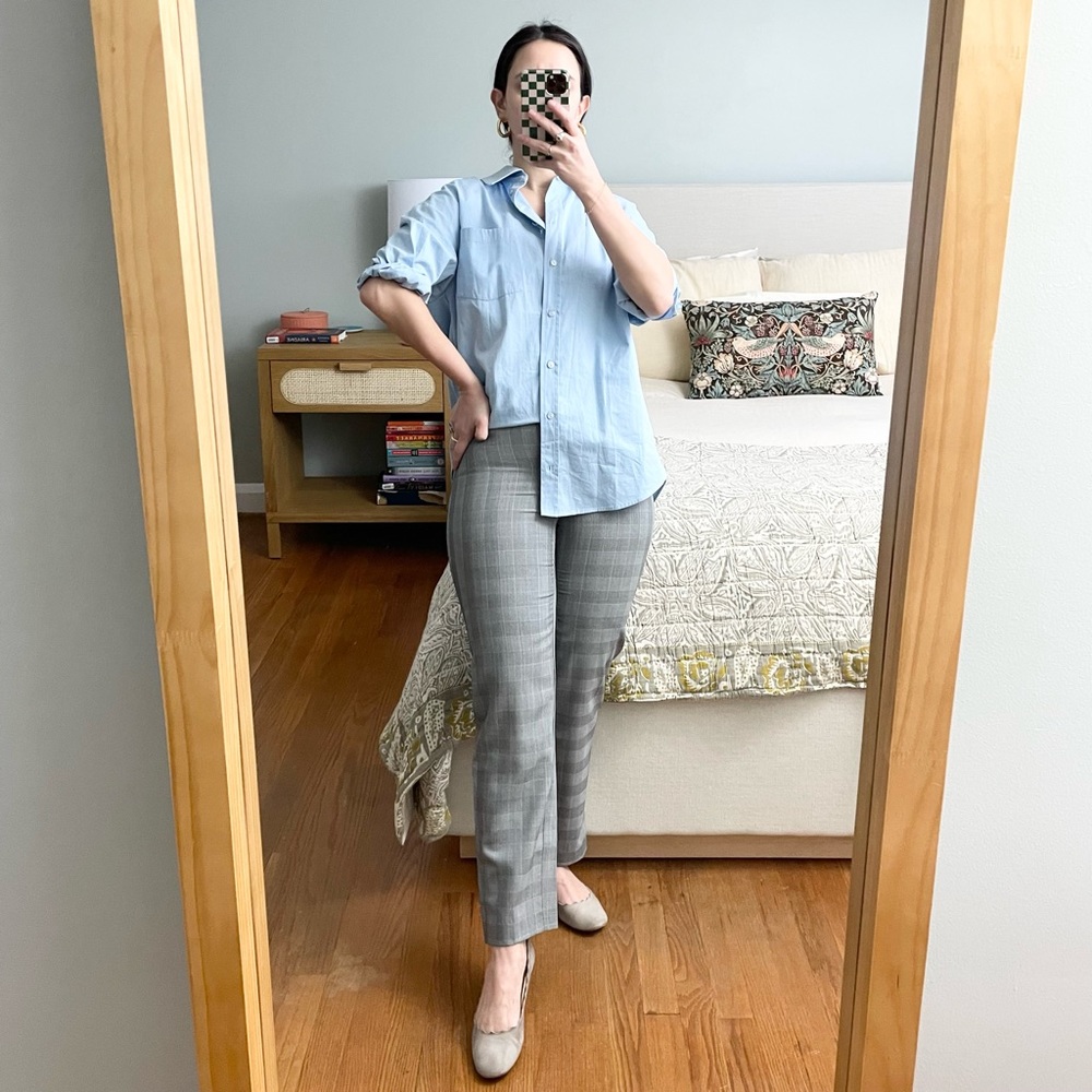 St. John Gray Straight Leg Pants